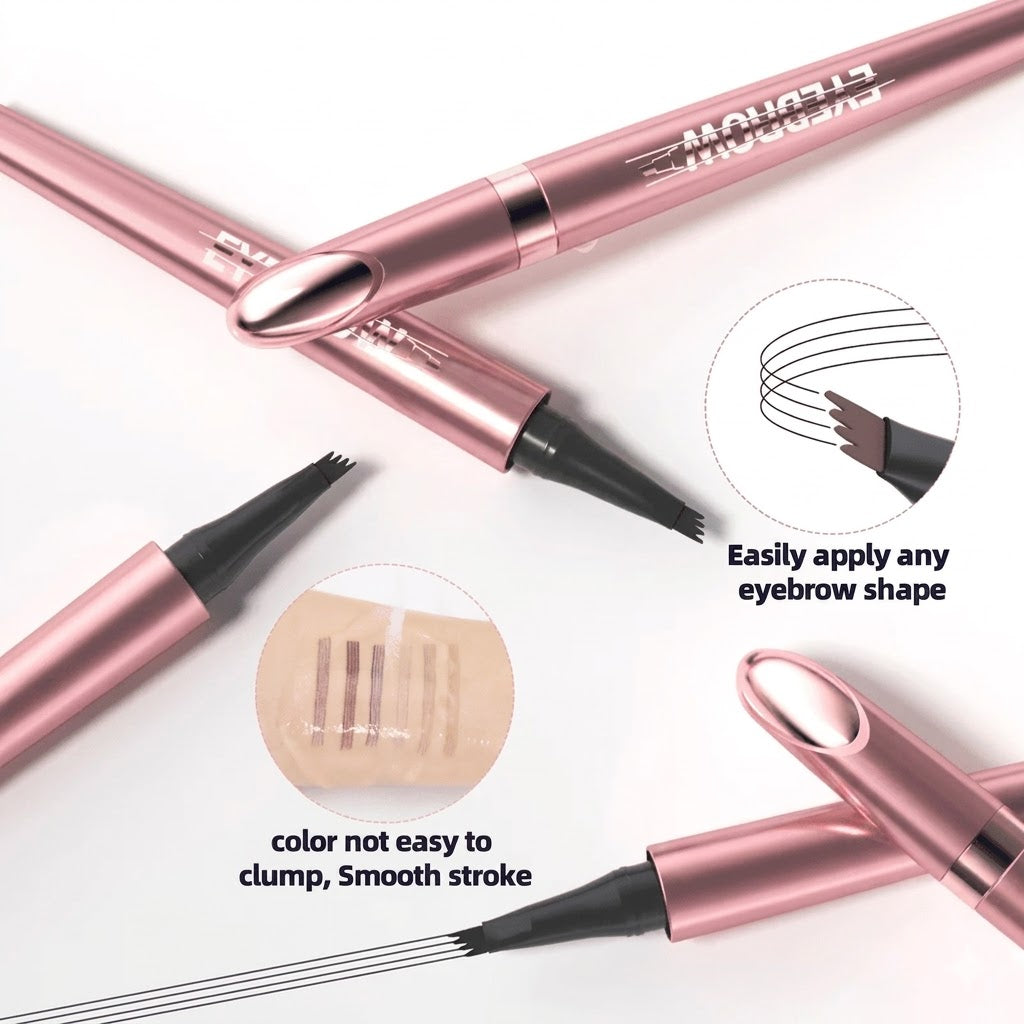 💧 Waterproof Micro-Fork Brow Pen – Create Natural, Hair-Like Brows That Last All Day ✨