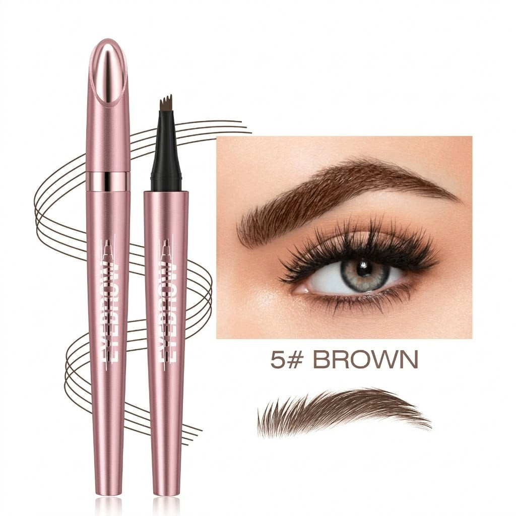 💧 Waterproof Micro-Fork Brow Pen – Create Natural, Hair-Like Brows That Last All Day ✨