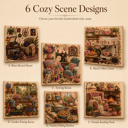🔥Last Day Buy X Get X Free 🔥Almost Gone-💥✨ Cozy Hobby Rooms 3D Diamond Art Kit