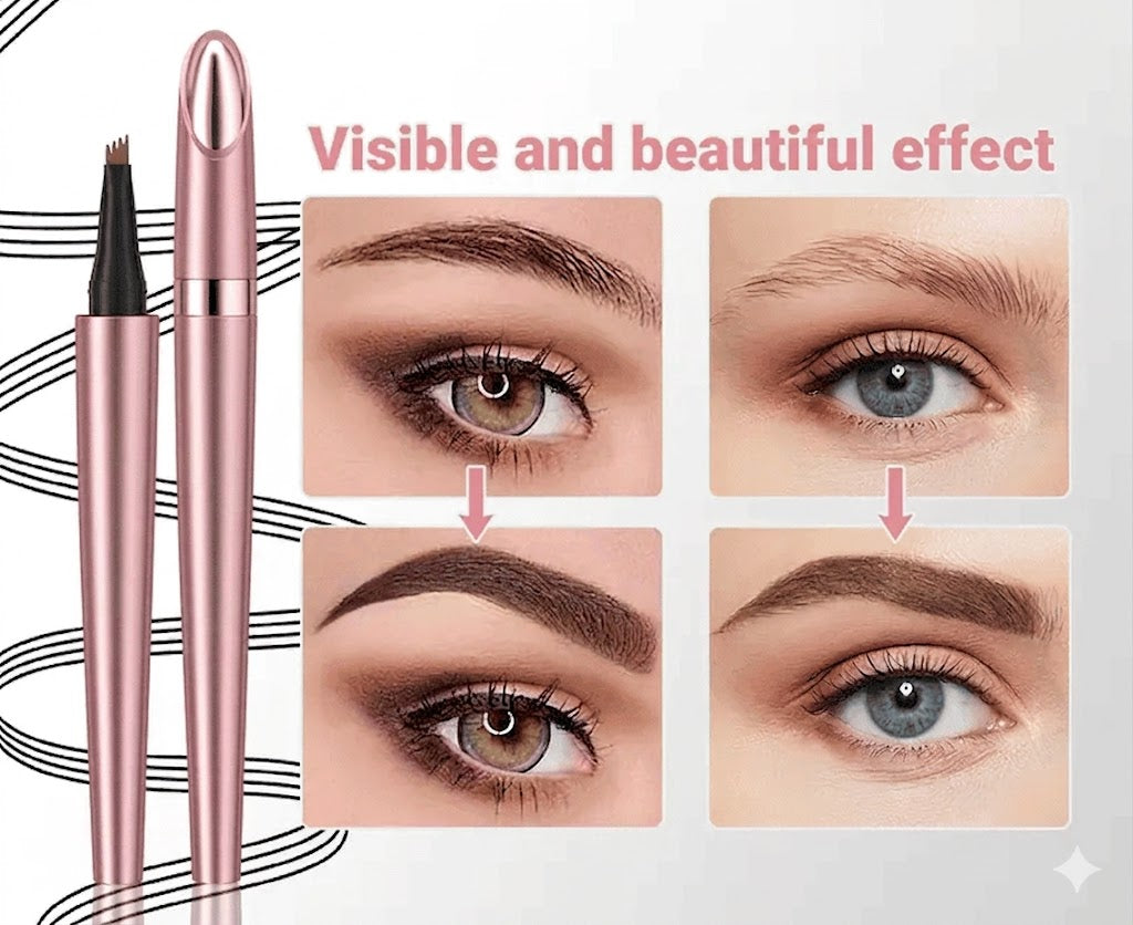 💧 Waterproof Micro-Fork Brow Pen – Create Natural, Hair-Like Brows That Last All Day ✨