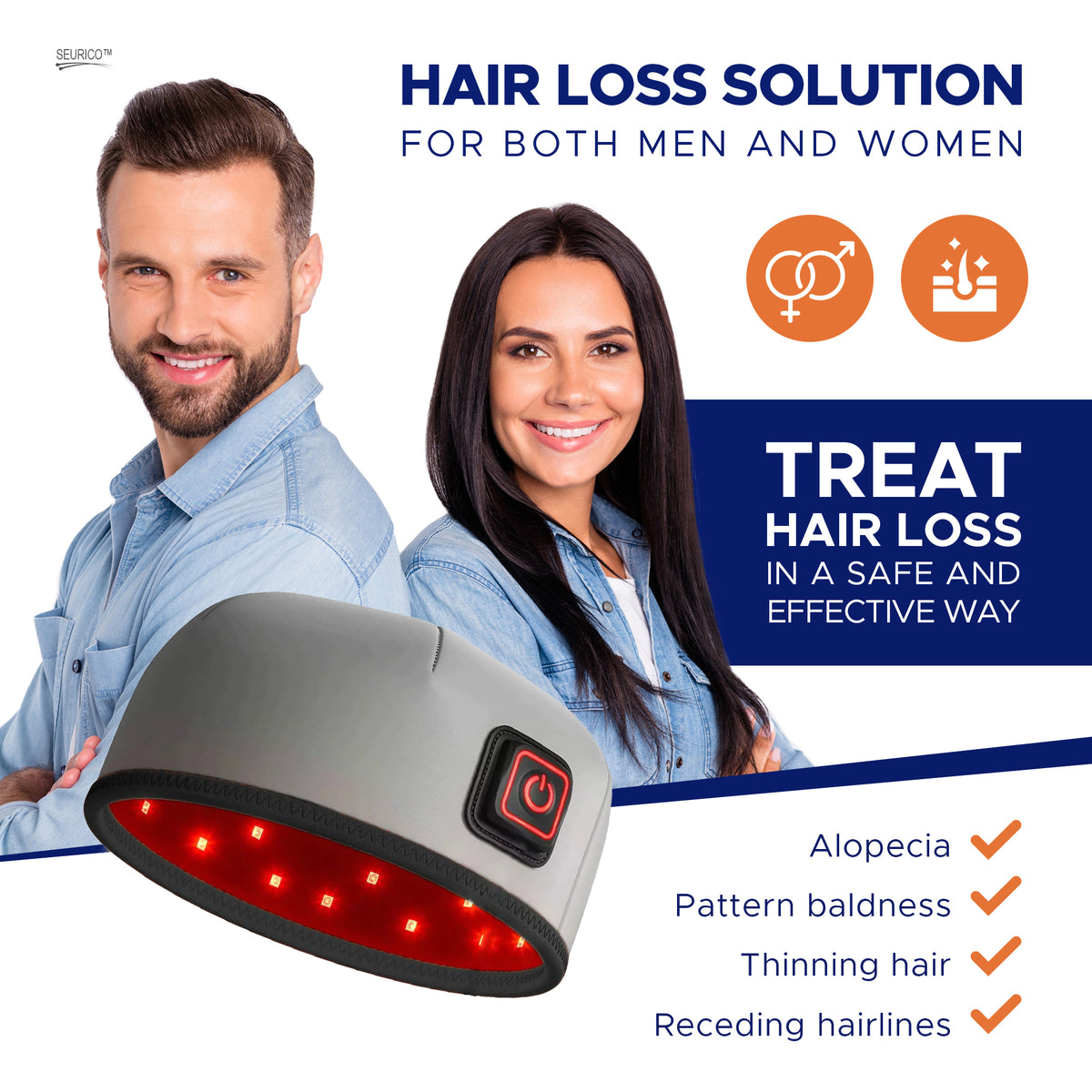 🔥Seurico™ Patented🔥 Red Light Therapy Hair Growth Cap