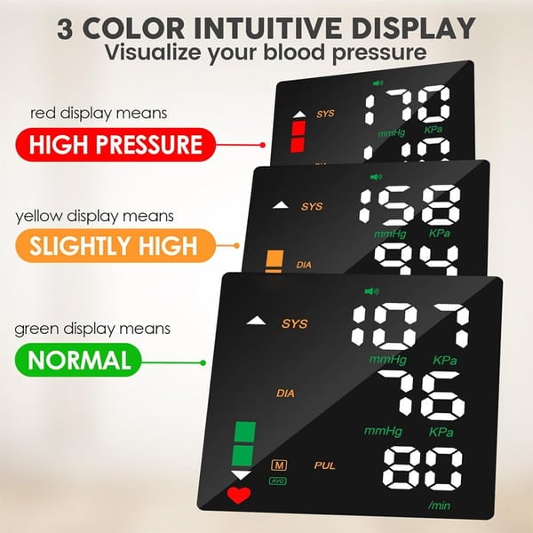 🔥Wrist Blood Pressure Monitor – LED Display, Adjustable, Health Tracking