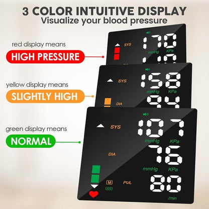 🔥Wrist Blood Pressure Monitor – LED Display, Adjustable, Health Tracking