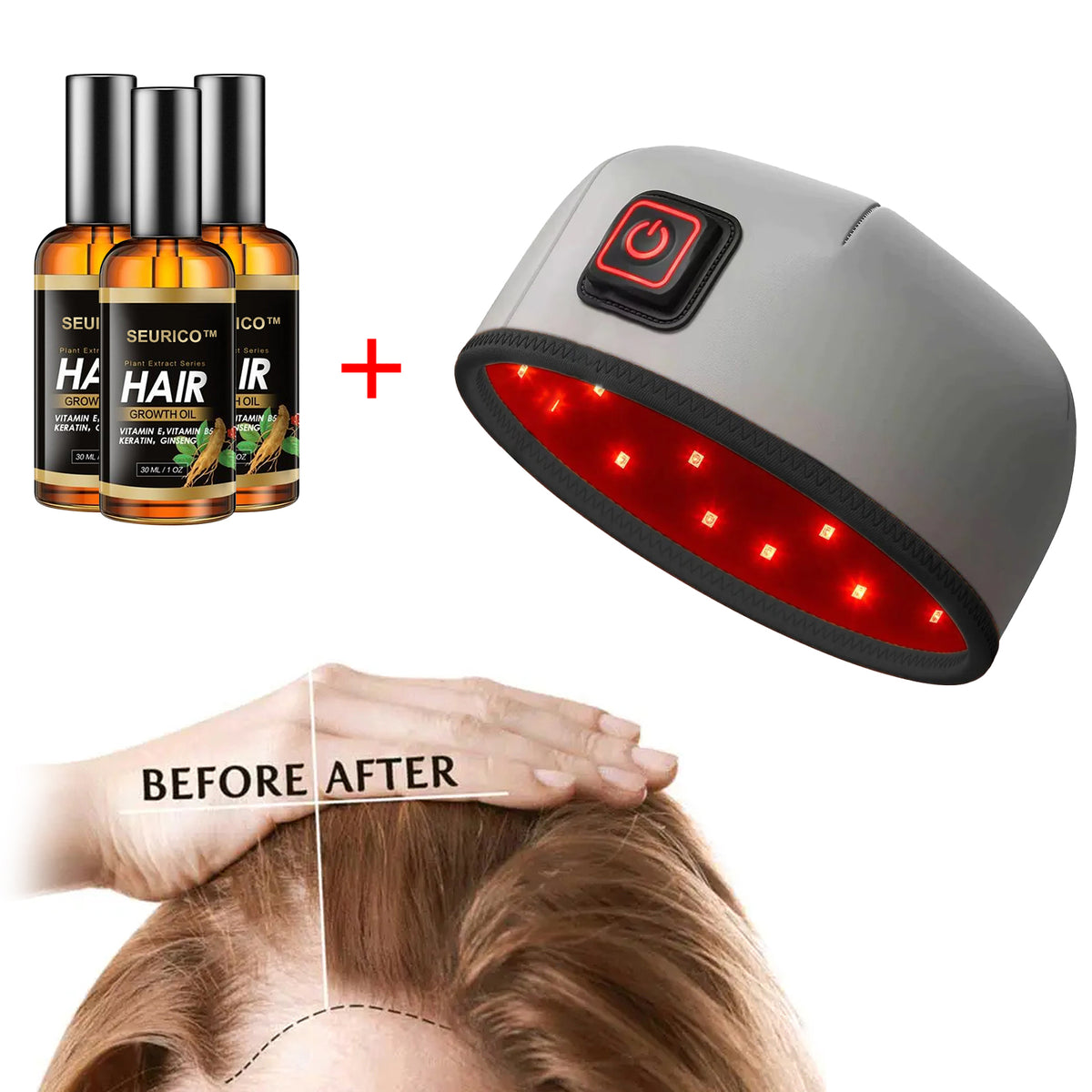 🔥Seurico™ Patented🔥 Red Light Therapy Hair Growth Cap