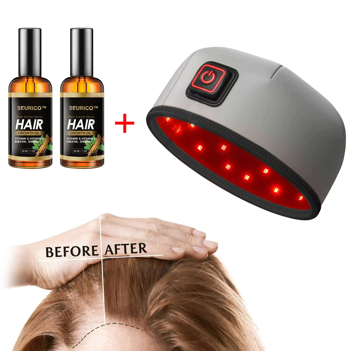 🔥Seurico™ Patented🔥 Red Light Therapy Hair Growth Cap