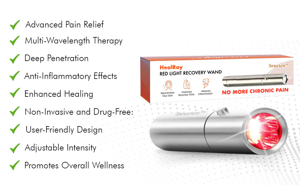 Seurico™ HealRay Red Light Recovery Wand