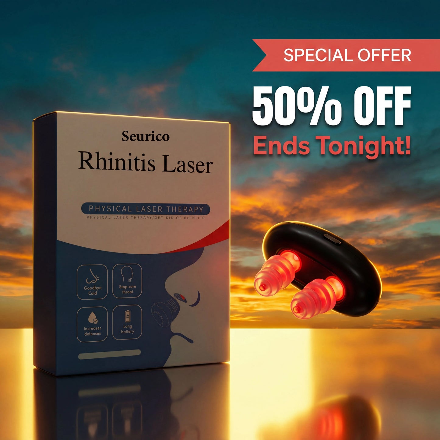 Seurico® 660 nm Red Light Therapy – Mitochondria & ATP Powered Nasal Relief