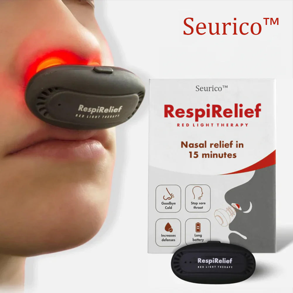 Seurico™ INSTANT RespiRelief red light nasal therapy device