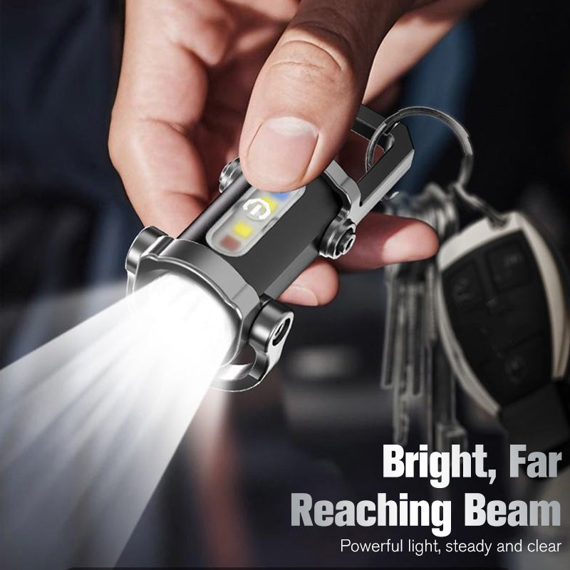 🔦 Buy 1 Get 1 Free Rechargeable Keychain Flashlight – Ultra-Bright Mini Light for Everyday Carry ✨