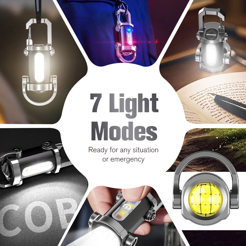 🔦 Buy 1 Get 1 Free Rechargeable Keychain Flashlight – Ultra-Bright Mini Light for Everyday Carry ✨