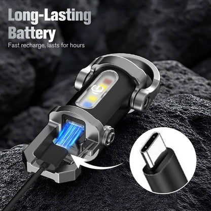 🔦 Buy 1 Get 1 Free Rechargeable Keychain Flashlight – Ultra-Bright Mini Light for Everyday Carry ✨