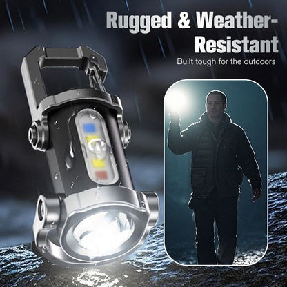 🔦 Buy 1 Get 1 Free Rechargeable Keychain Flashlight – Ultra-Bright Mini Light for Everyday Carry ✨