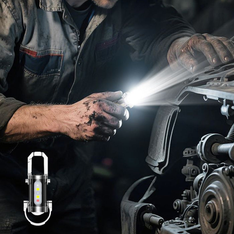 🔦 Buy 1 Get 1 Free Rechargeable Keychain Flashlight – Ultra-Bright Mini Light for Everyday Carry ✨