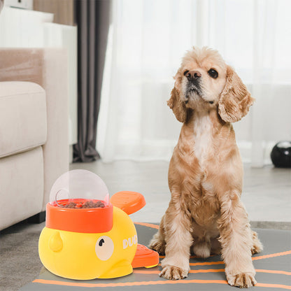 ⏳Time-Limited Special⏰2-in-1 Interactive Pets Puzzle Toy & Feeder – Duck Design, Treat Dispenser, Non-Slip Base 🦆