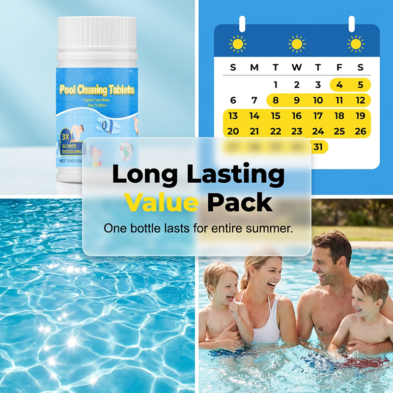 🏊‍♂️ Pool Cleaning Tablets – Keep Your Pool Water Crystal Clear & Fresh ✨