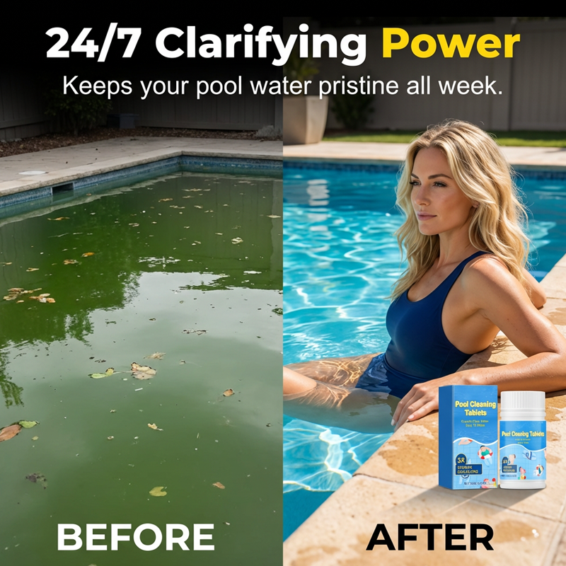 🏊‍♂️ Pool Cleaning Tablets – Keep Your Pool Water Crystal Clear & Fresh ✨