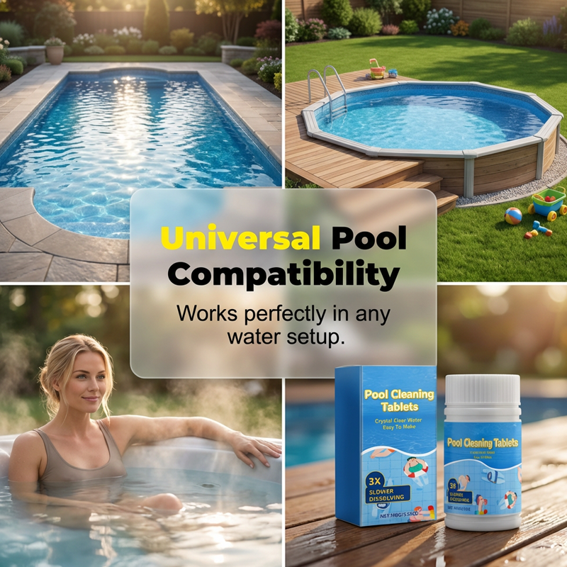 🏊‍♂️ Pool Cleaning Tablets – Keep Your Pool Water Crystal Clear & Fresh ✨