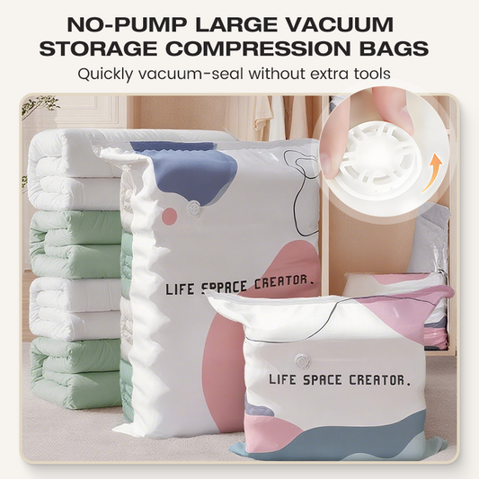 🌸No-Pump 3D Vacuum Storage Bags  – Saves Up to 80% Space ✨