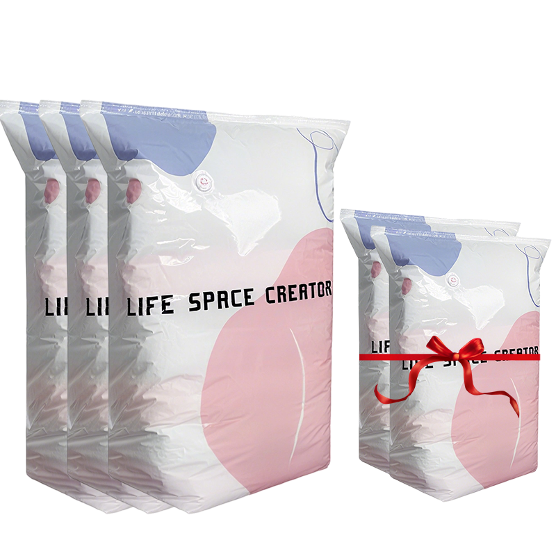 🌸 LAST DAY – BUY 2 GET 1 FREE! 💗 No-Pump 3D Vacuum Storage Bags – Space-Saving Reusable Sealer Bags for Bedding & Clothes – Saves Up to 80% Space ✨