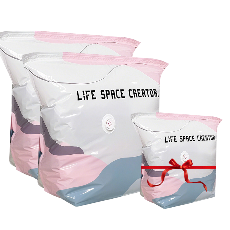 🌸 LAST DAY – BUY 2 GET 1 FREE! 💗 No-Pump 3D Vacuum Storage Bags – Space-Saving Reusable Sealer Bags for Bedding & Clothes – Saves Up to 80% Space ✨