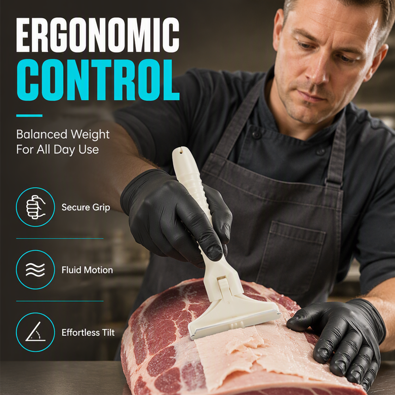 🥩🔥 UP TO 45% OFF! Stainless Steel Meat Scraper – Easy Fat & Fascia Removal Tool for Beef & Pork 🔪✨