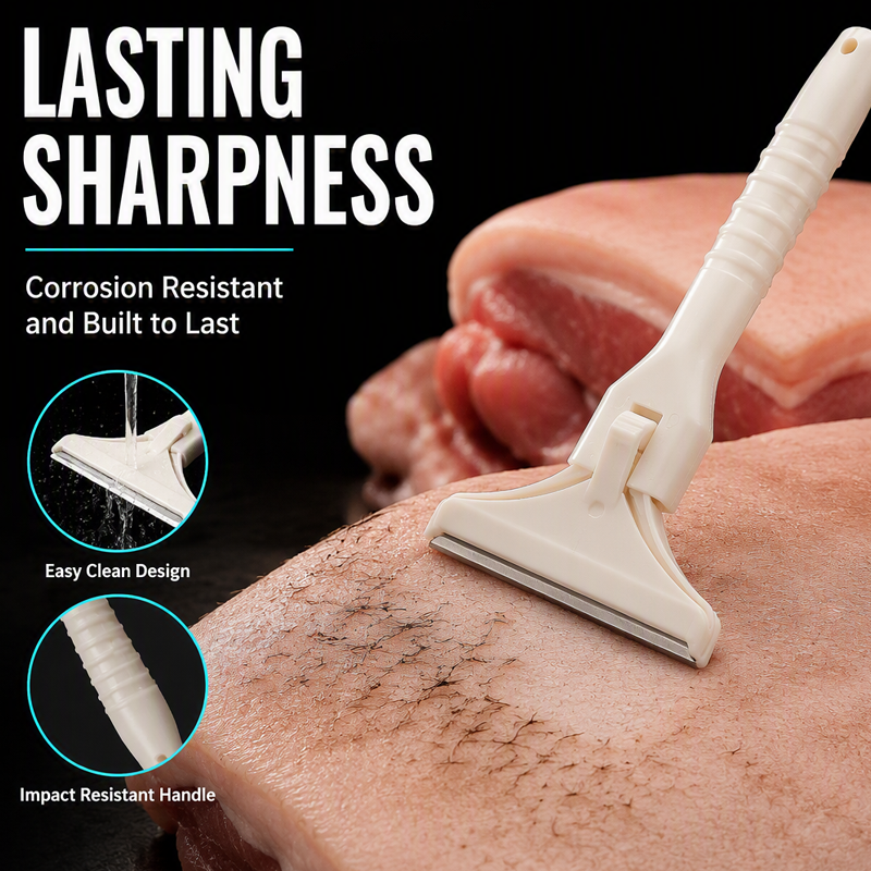 🥩🔥 UP TO 45% OFF! Stainless Steel Meat Scraper – Easy Fat & Fascia Removal Tool for Beef & Pork 🔪✨