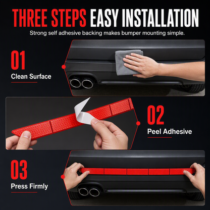 🚗 LIMITED-TIME SALE — UP TO 50% OFF!🔥Reflective Car Sticker Strips for Trunk & Rear Bumper