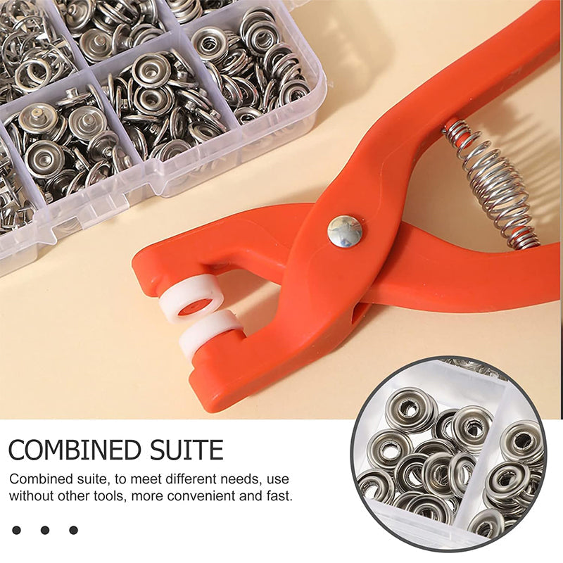 🧷 UP TO 50% OFF TODAY ONLY ✨ Sew-Free Snap Fastener Plier Kit — No Needle, No Thread