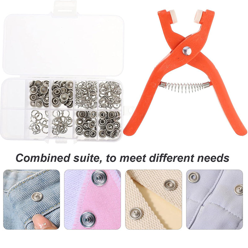 🧷 UP TO 50% OFF TODAY ONLY ✨ Sew-Free Snap Fastener Plier Kit — No Needle, No Thread