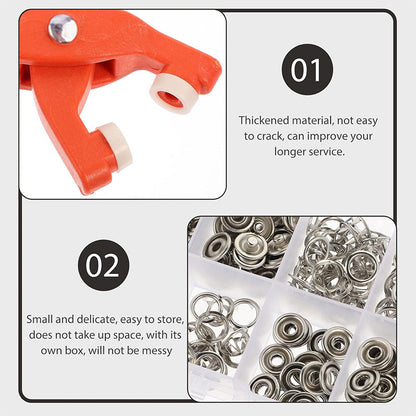 🧷 UP TO 50% OFF TODAY ONLY ✨ Sew-Free Snap Fastener Plier Kit — No Needle, No Thread