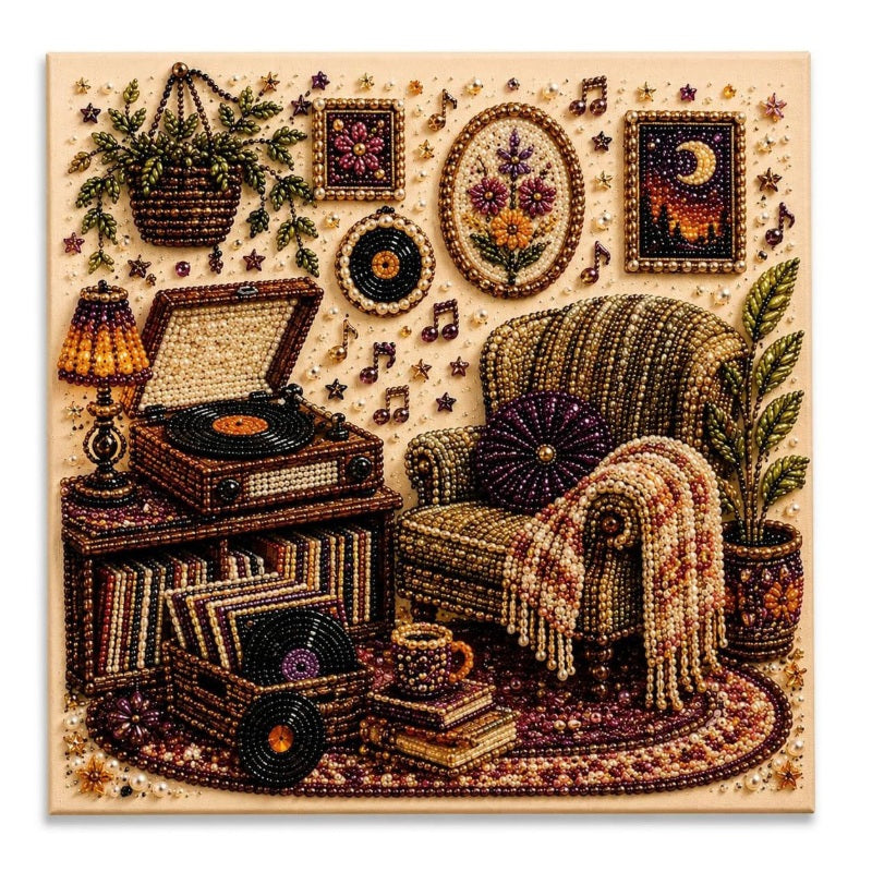 🎵 Retro Record Room