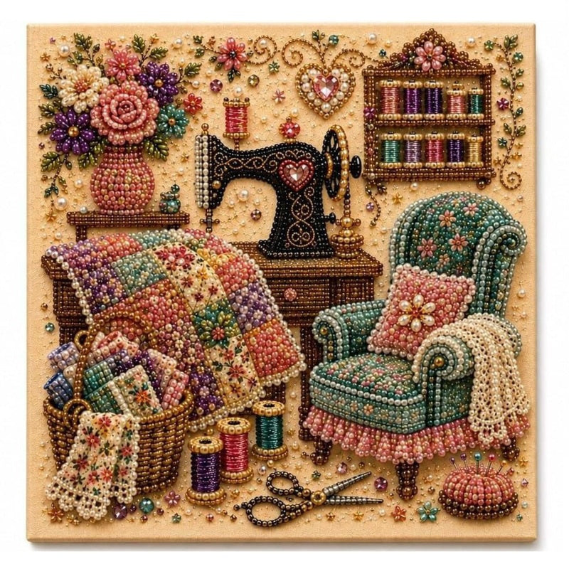 🔥Last Day Buy X Get X Free 🔥Almost Gone-💥✨ Cozy Hobby Rooms 3D Diamond Art Kit