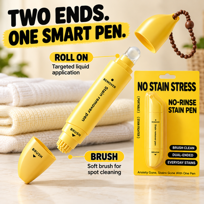 🥳2026 HOT SALE🥳💞50K+ SOLD! 🖊️✨ Portable Dual-Head Stain Remover Pen 🛡️✅