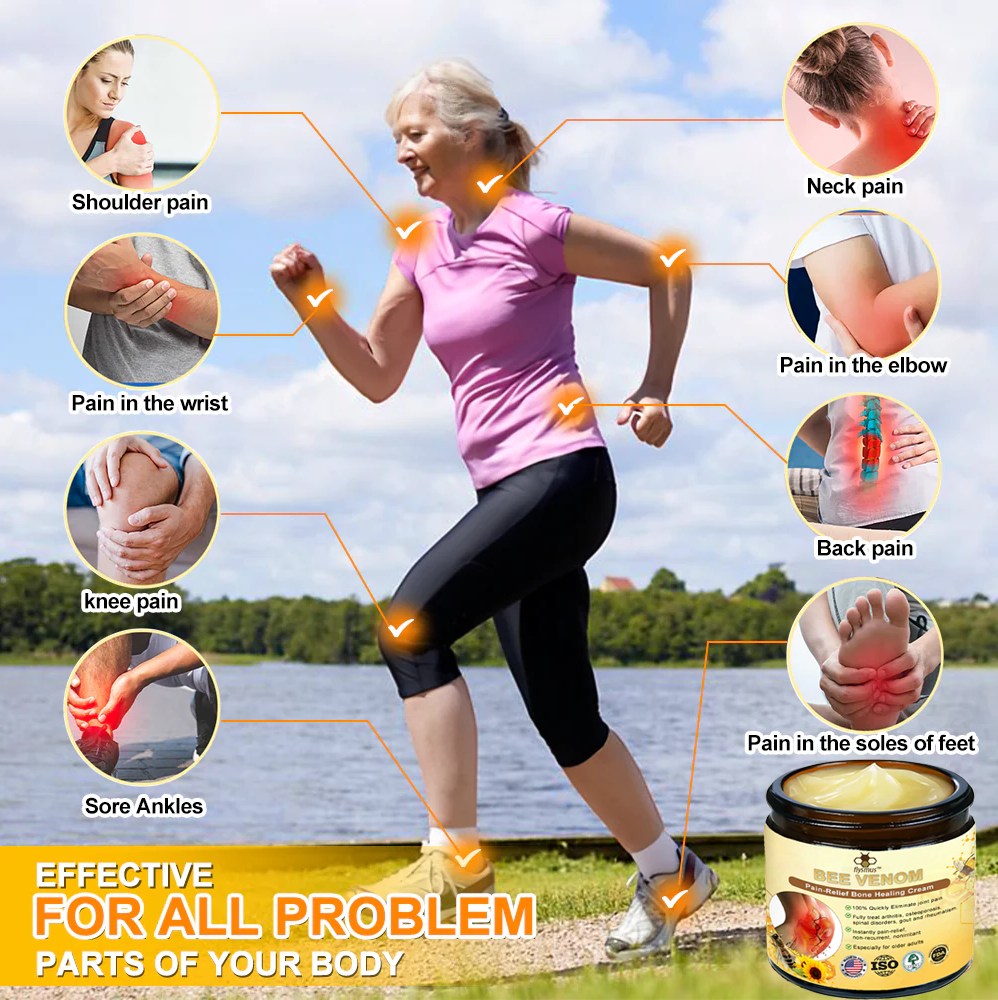 🐝[Official Store] Flysmus™ Bee-Venom Pain-Relief Bone Healing Cream👨‍⚕️Approved by the American Osteopathic Association (AAOS)（复制）