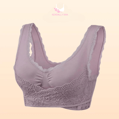 LAST DAY SALE 49% – Comfy Corset Bra Front Cross Side Buckle Lace Bras