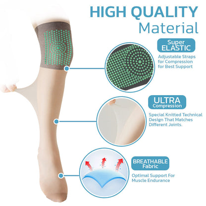 Seurico™ Ionic Correction Lymphatic Detoxification Long Tube Silk Stockings (⭐⭐⭐⭐⭐limited time offer, lasts 30 minutes)