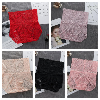 🔥5 PCS SET - Sexy High Waist Pretty Lace Panties