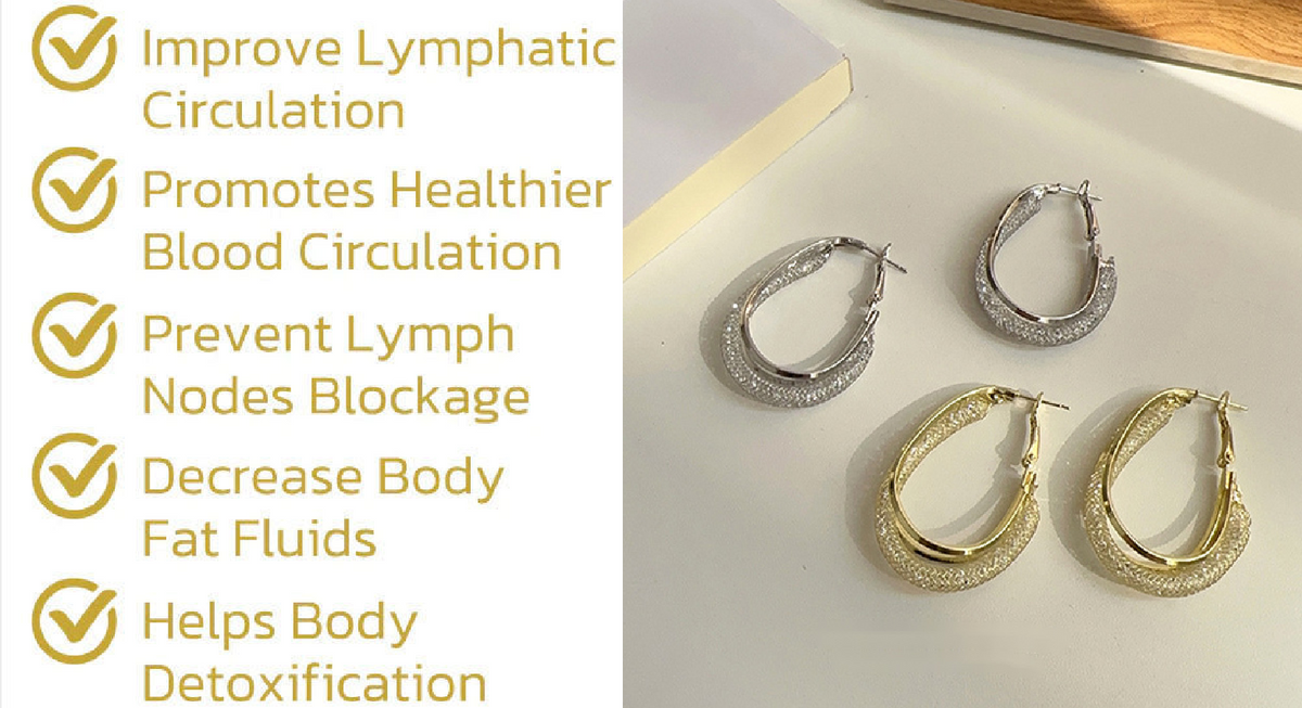 🎄Christmas Sale - 49% OFF🎁 Seurico™Lymphatic fashion Oval Earrings