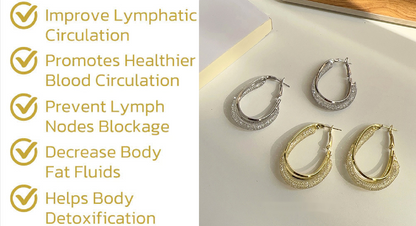 🎄Christmas Sale - 49% OFF🎁 Seurico™Lymphatic fashion Oval Earrings