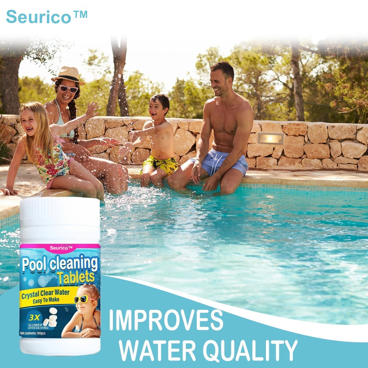 Seurico™  Pool Cleaning Tablet (100 pcs.)