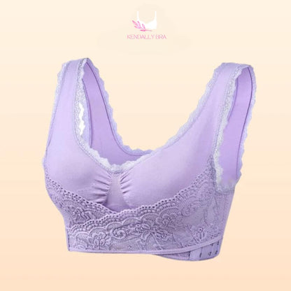 LAST DAY SALE 49% – Comfy Corset Bra Front Cross Side Buckle Lace Bras