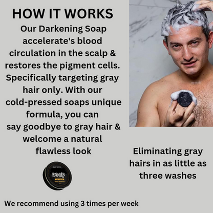 Seurico™GrayAway Magic - Hair Darkening Bar Shampoo