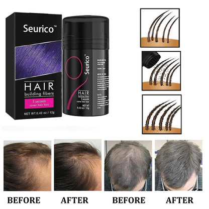 LAST DAY 40% Off -Seurico™ hair fiber powder-Effective hair supplement🔥🌈BUY MORE SAVE MORE!