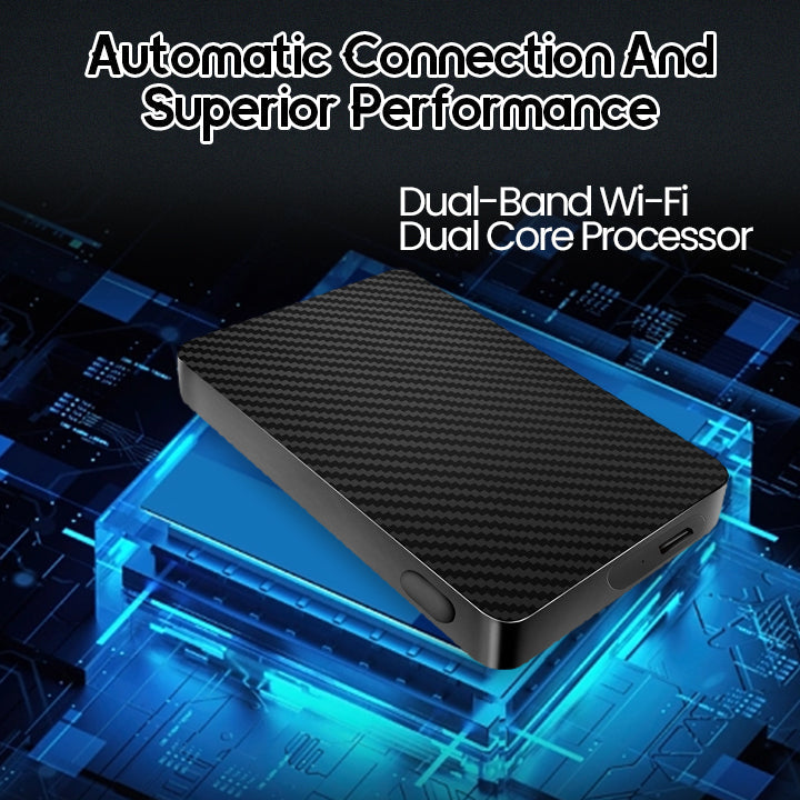 Seurico™ AutoStream Pro: Smart Wireless Car Entertainment System, Compatible with Android Auto