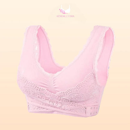 LAST DAY SALE 49% – Comfy Corset Bra Front Cross Side Buckle Lace Bras