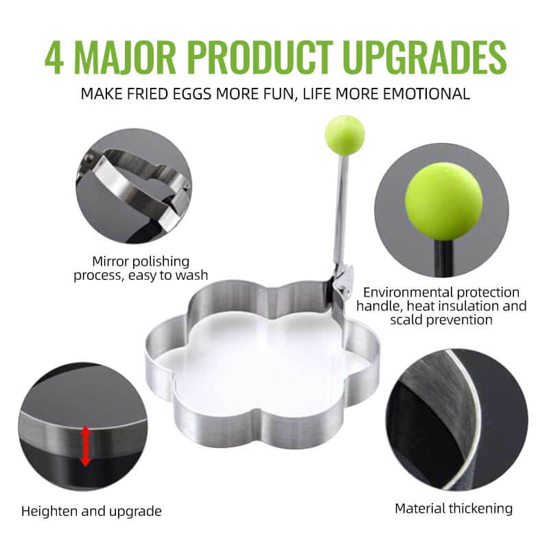 Seurico™ Stainless Steel Fried Egg Molds