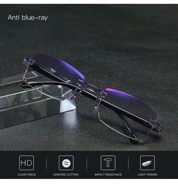 Kozy Sapphire High Hardness Anti-blue Progressive Far And Near Dual-Use Glasses