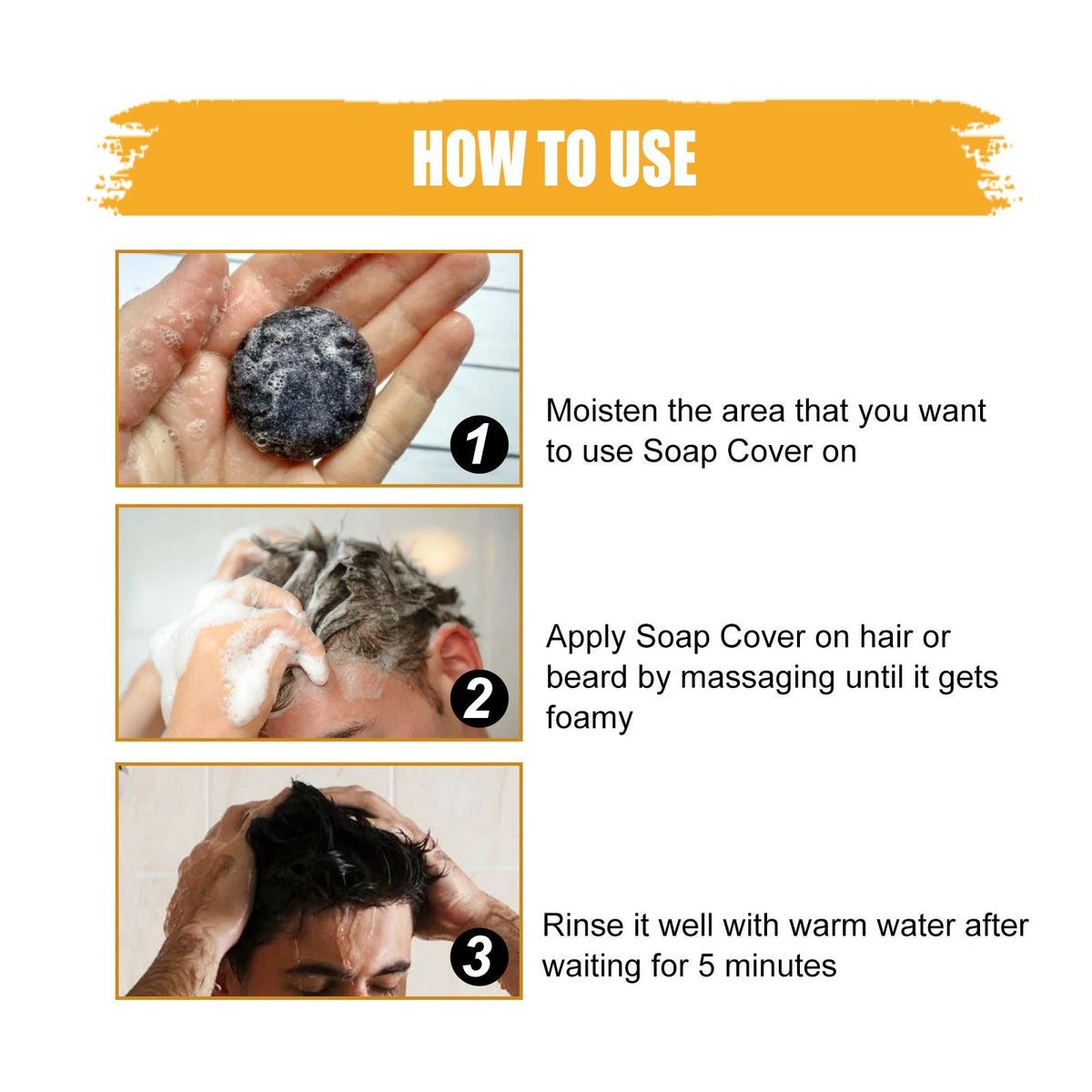 Seurico™GrayAway Magic - Hair Darkening Bar Shampoo
