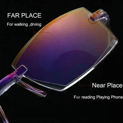 Kozy Sapphire High Hardness Anti-blue Progressive Far And Near Dual-Use Glasses