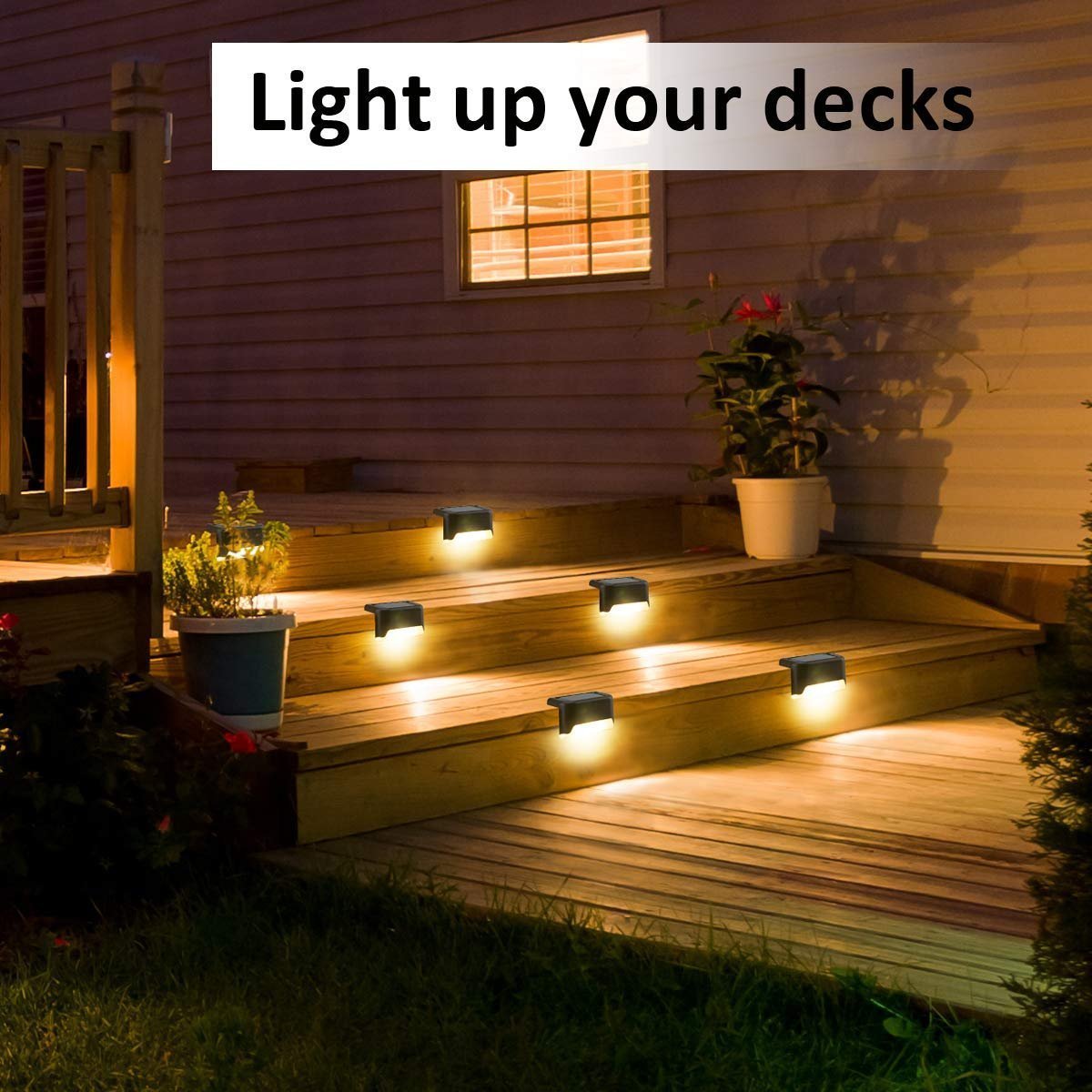 LED Solar Lamp Path Staircase Outdoor Waterproof Wall Light🔥